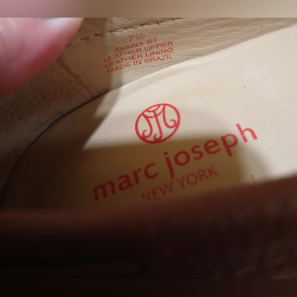 MARC JOSEPH Diana Brown Leather Loafer Flats with Bows 7.5M‎ Cottagecore - Picture 6 of 7